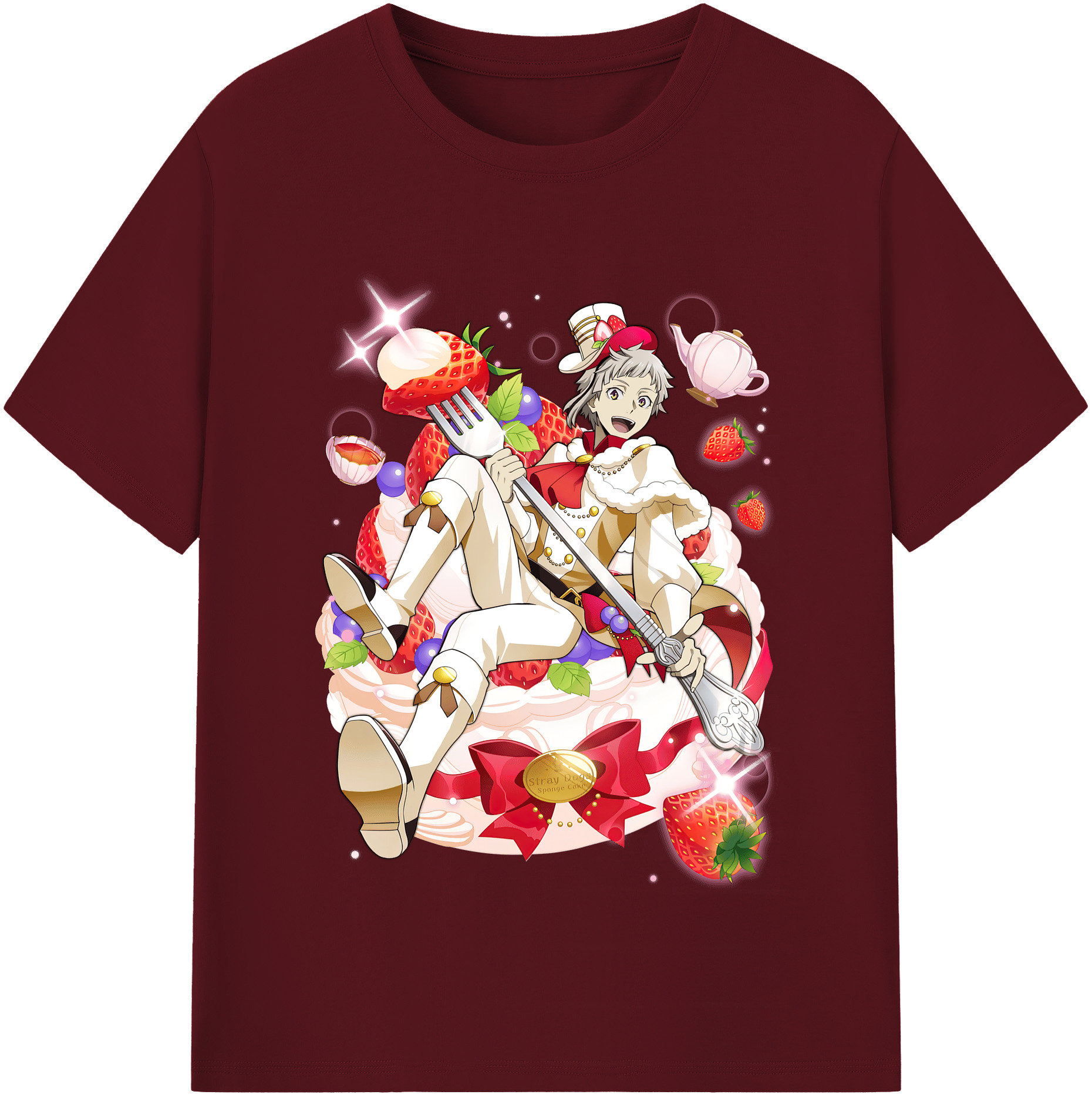 （画像用） 文豪ストレイドッグス Bungo Stray Dogs 綿100％半袖Tシャツ（フロントプリント）
